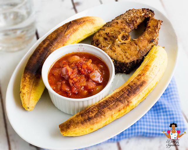 Roasted Plantain with Fish