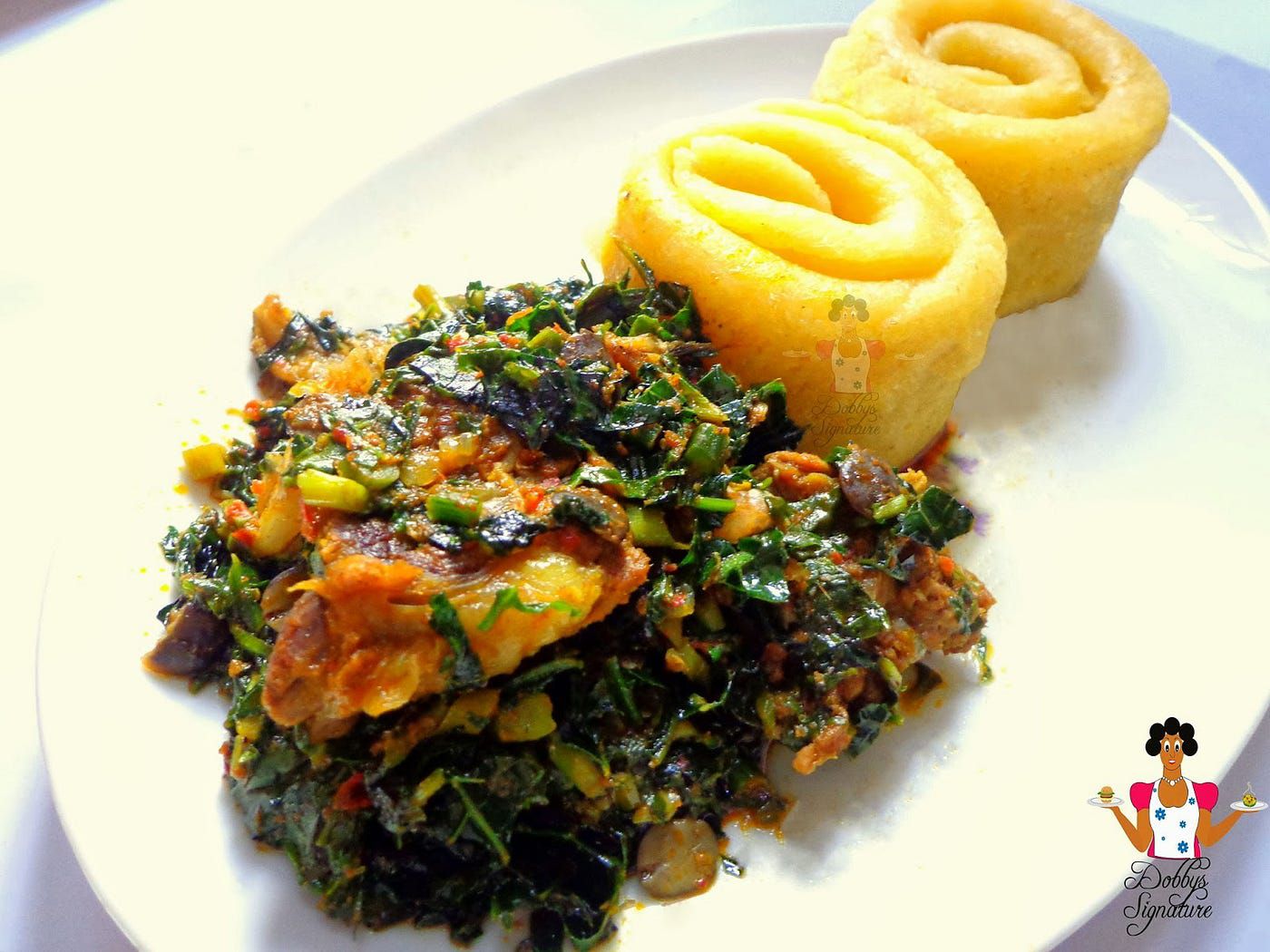 Vegetable / Garri / Beef